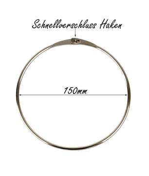 5x Warenring Schlüsselring 150mm Ring mit Schnellverschluss 3