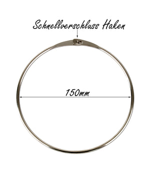 Warenring Schlüsselring 150mm Ring mit Schnellverschluss 3