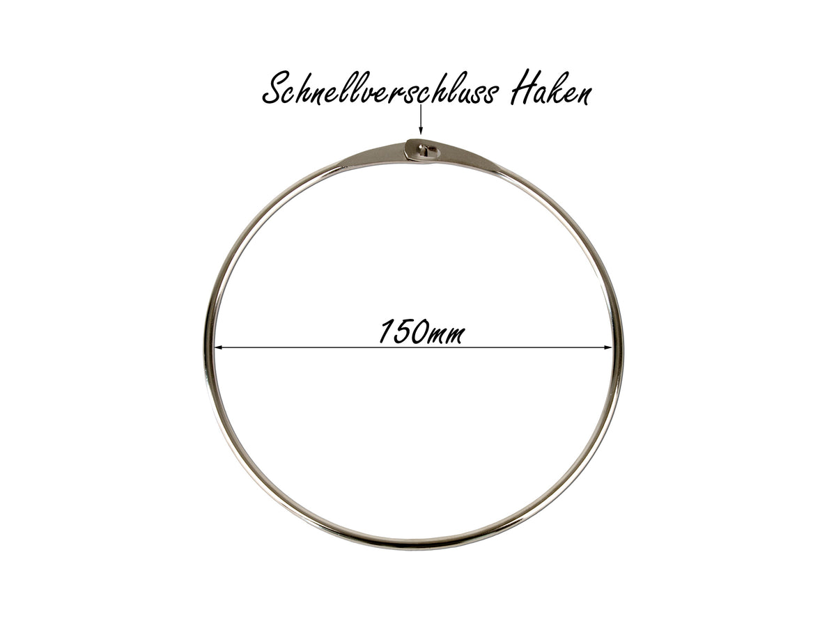 BigDean Warenring Schlüsselring 150mm Ring mit Schnellverschluss image 3