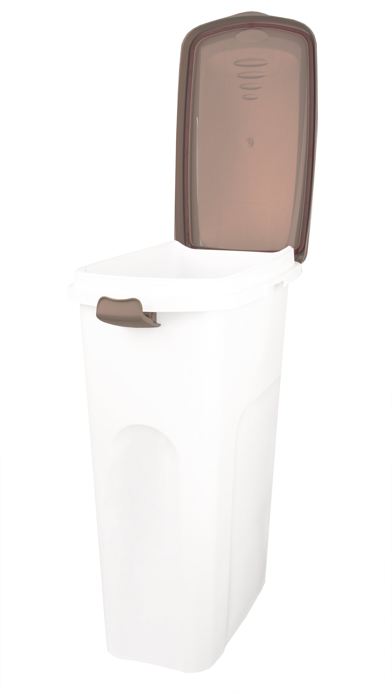 BigDean Futterbehälter in Grau 40 liter mit Rädern - Verbindbar und inkl. Gummiring - ca. 61x44,5x27 cm - Ideal für Tierfutter, Küche und Haushalt image 2