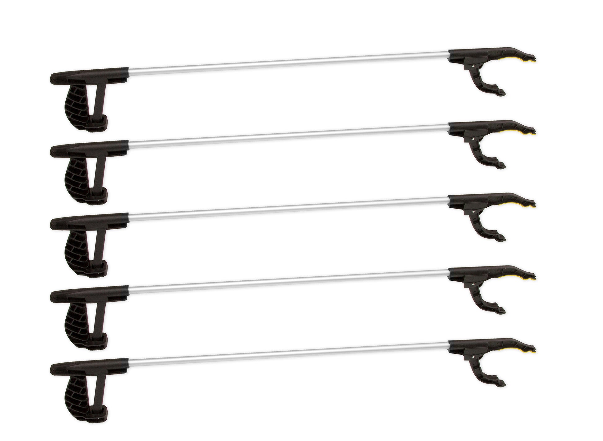 Müllgreifer 5er Set Müllzange Alu 76cm