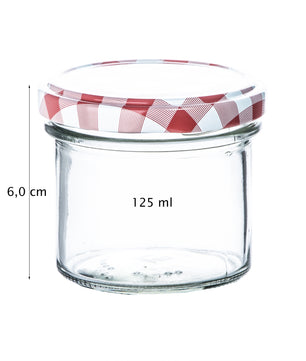 24er Set Marmeladenglas 125 ml Sturzglas Einmachglas Einweckglas TO 66 2