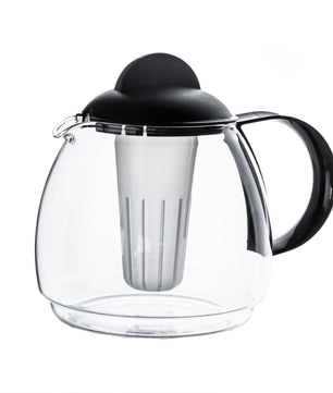 Boral Glas Teekanne Mikrowellenkanne 1,8L mit Teesieb