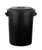 Universaltonne 100 Liter mit Deckel und 2 Tragegriffen Allzweck Tonne Schwarz