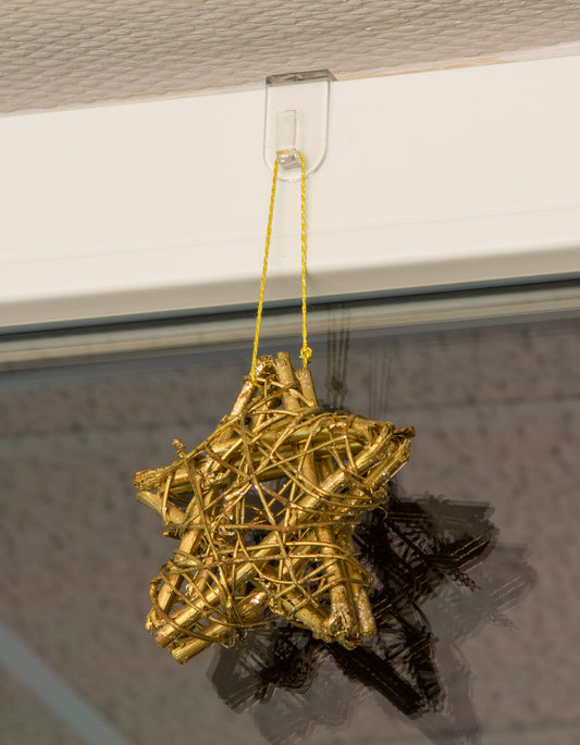 BigDean 24er Set Fenster- und Türhaken - Aus transparentem Kunststoff - Unauffällig & Effizient - Für ein Fensterfalz von max. 1,7 cm - Ideal für Lichterketten, Dekoanhänger & Weihnachts-Deko - image 2