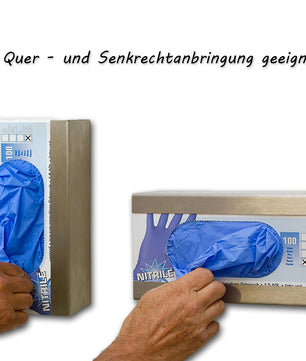 Wandhalter für Einmalhandschuhe Edelstahl 3