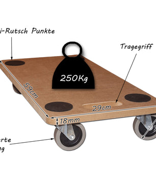 Möbelhund Möbelroller Transportroller Lastenroller Transporthund Schwerlastroller 2