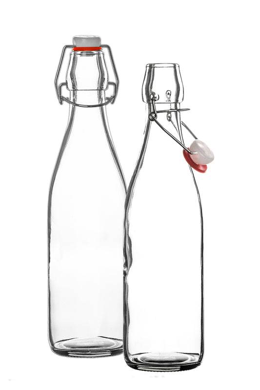 BigDean 12x Glasflasche 500ml Bügelverschluss Milchflasche Saftflasche Ölflasche Bügelverschlussflasche image 2