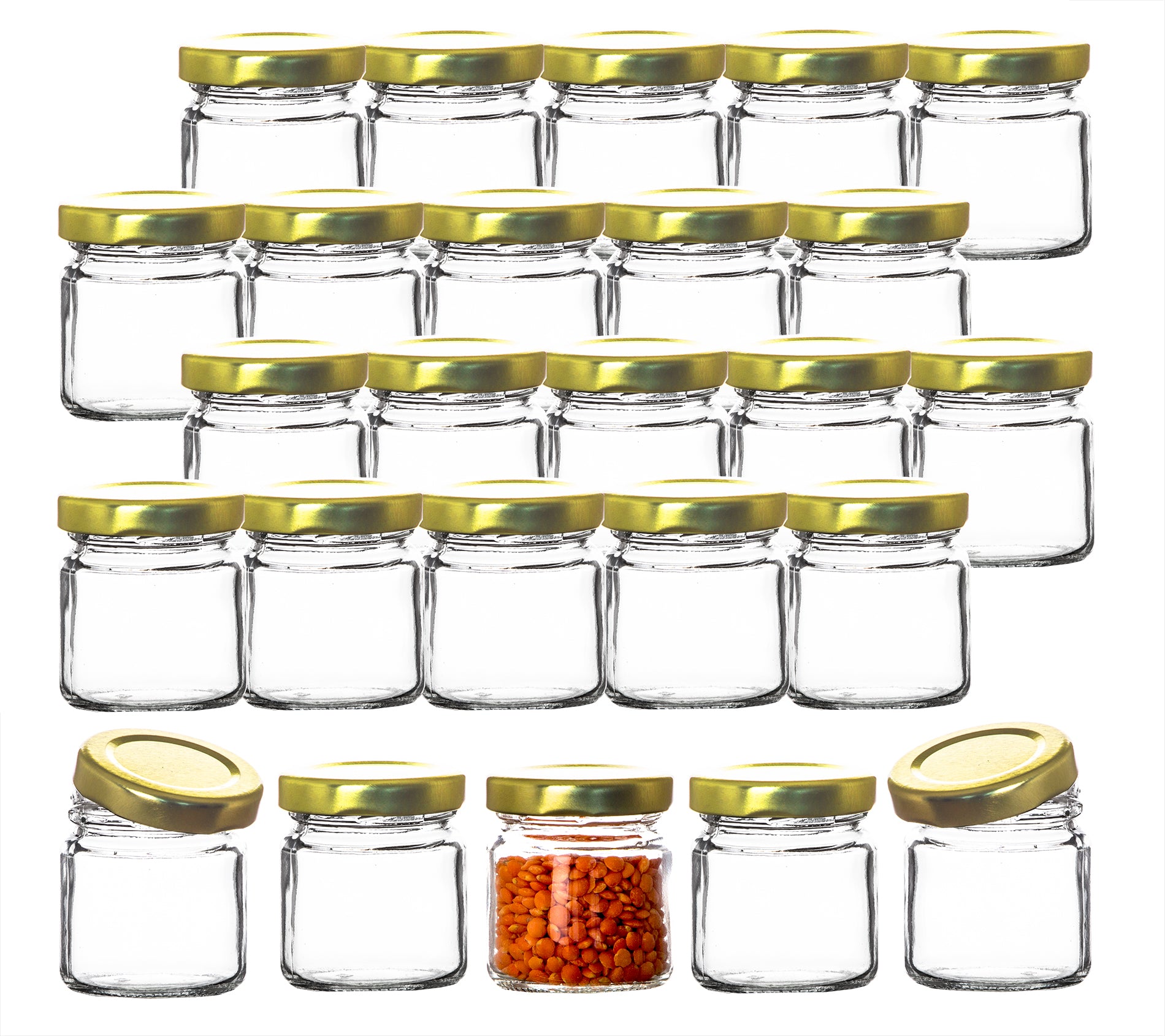 25x kleine Marmeladengläser 53 ml - Made in Germany