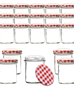 24x Einmachgläser 350 ml - Marmeladengläser TO 82 - Made in Germany - Einweckgläser inkl. Deckel