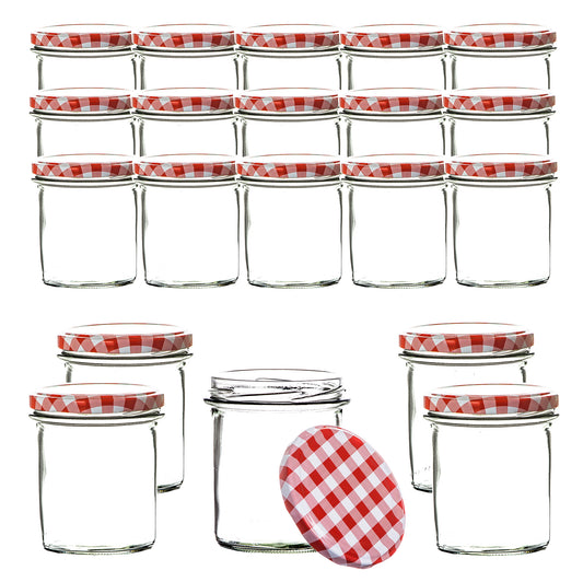 24x Einmachgläser 350 ml - Marmeladengläser TO 82 - Made in Germany - Einweckgläser inkl. Deckel