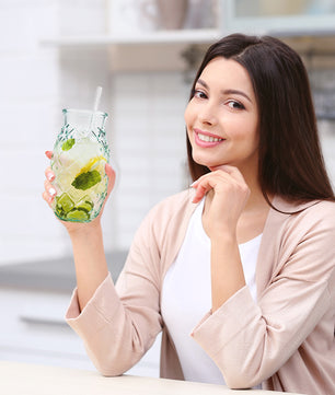 Trinkgläser im Ananas-Design 700ml [4er Set] aus 100% Recyclingglas | Partygläser für Longdrinks 2