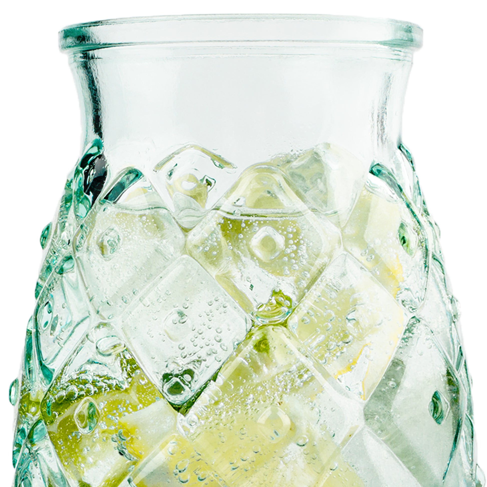Trinkgläser im Ananas-Design 700ml [4er Set] aus 100% Recyclingglas | Partygläser für Longdrinks 6