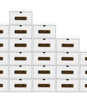 Schubladenbox Pappe 30x mit Sichtfenster stapelbar