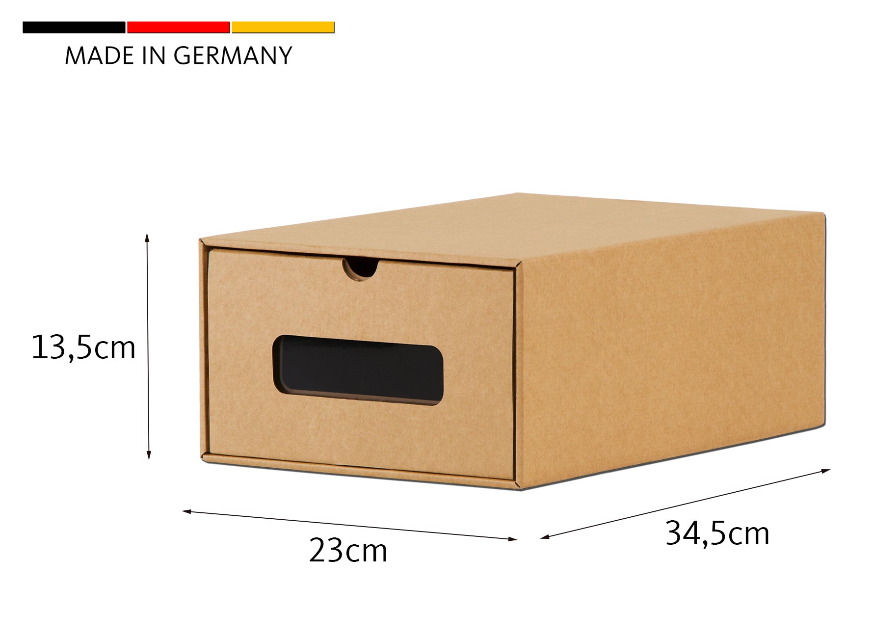 Schubladenbox Pappe 20x mit Sichtfenster stapelbar 5