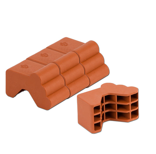 12x Blumentopf Füßchen Terracotta Braun Pflanzkübel Untersetzer extra stabile Kunststoff Füße  2