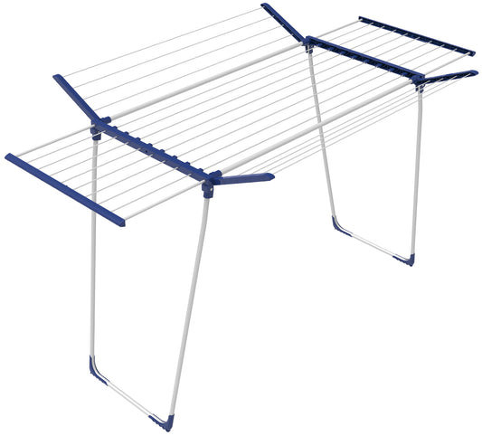26 m Teleskop Wäscheständer Flügelwäscheständer Flügelwäschetrockner Jumbo XXL