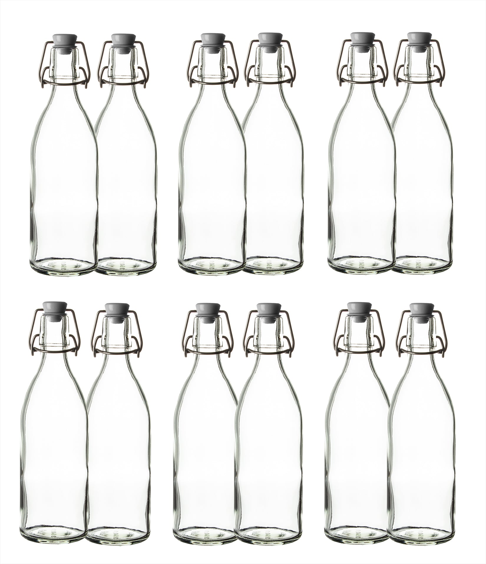 12x Glasflasche mit Bügelverschluss 500ml Draht-Bügelflasche zum Einkochen 2