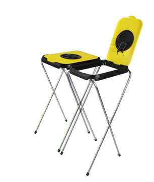 2x Müllsackständer SwingFix GELB 120L Blauer Gelber Sack Einer Mülleimer Müllbeutelständer