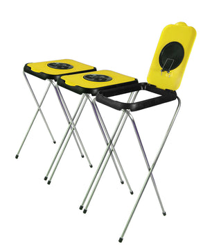 3x Müllsackständer SwingFix GELB 120L Blauer Gelber Sack Einer Mülleimer Müllbeutelständer