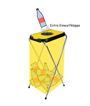 3x Müllsackständer SwingFix GELB 120L Blauer Gelber Sack Einer Mülleimer Müllbeutelständer 2