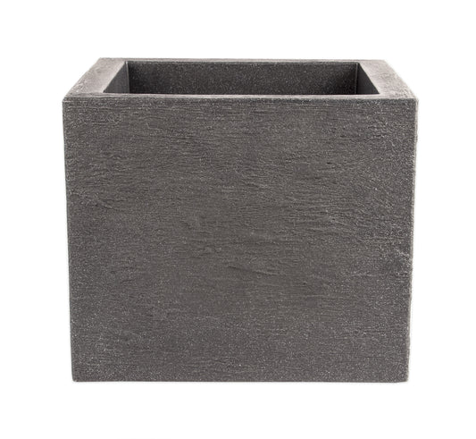 Pflanzkübel 39x39 cm groß - Granitstein-Optik in Anthrazit - Für Außen, frostsicher   wasserdicht 2