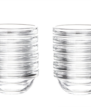 12x Dipschalen Ø 6 cm aus gehärtetem Glas 30ml  - Für Dip, Marmelade, Konfitüre - Stapelbar  2