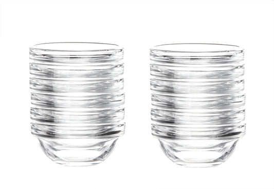 BigDean 12x Dipschalen Ø 6 cm aus gehärtetem Glas 30ml - Für Dip, Marmelade, Konfitüre - Stapelbar - Für Spülmaschine & Mikrowelle - Mini Soßen-Schalen für Tapas, Ketchup & Buffet image 2
