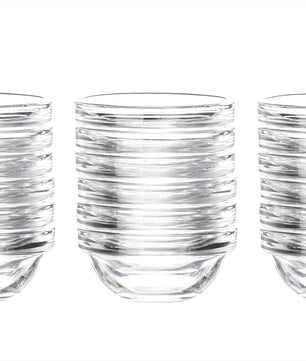 18x Dipschalen Ø 6 cm aus gehärtetem Glas 30ml - Für Dip, Marmelade, Konfitüre - Stapelbar - 2