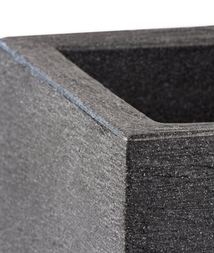 Pflanzkübel 80x30 cm groß - Granitstein-Optik in Anthrazit - Für Außen, frostsicher & wasserdicht 2