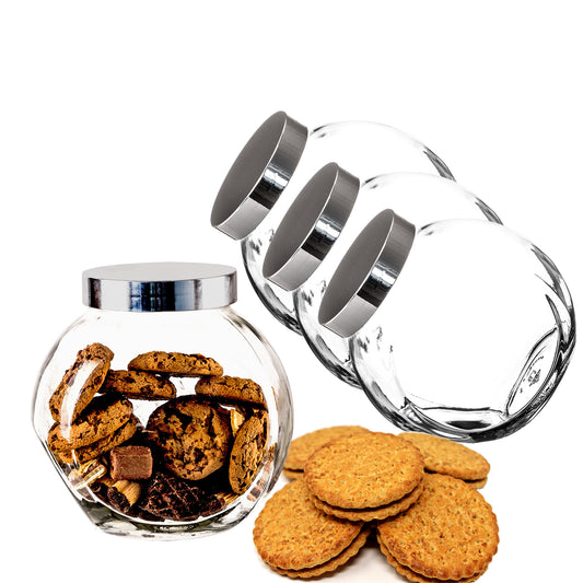 BigDean 3er Set 2 Liter Bonbonglas mit Schraubdeckel - Candy-Glas groß - Für Süßigkeiten, Kekse, Mehl-Aufbewahrung & Gewürze - Made in Germany - Spülmaschinenfest image 1