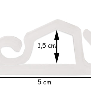 BigDean 24er Set Dachrinnenhaken - Befestigung für Lichterketten & Weihnachtsbeleuchtung 3