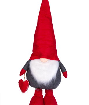 XXL Wichtel aus Filz mit Teleskop-Beinen 90-120 cm groß, 1,2 kg schwer - Deko-Figur für Weihnachten 2