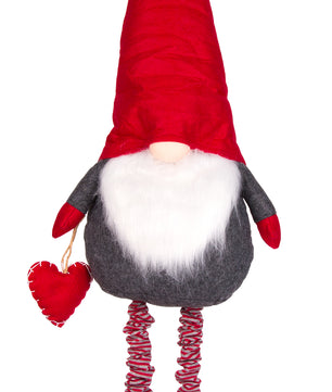 XXL Wichtel aus Filz mit Teleskop-Beinen 90-120 cm groß, 1,2 kg schwer - Deko-Figur für Weihnachten 3