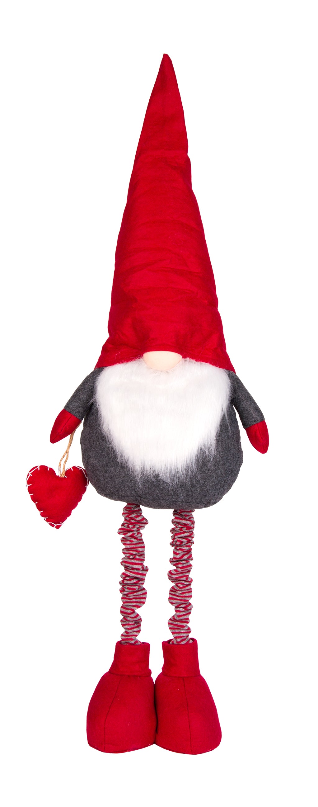 XXL Wichtel aus Filz mit Teleskop-Beinen 90-120 cm groß, 1,2 kg schwer - Deko-Figur für Weihnachten 3