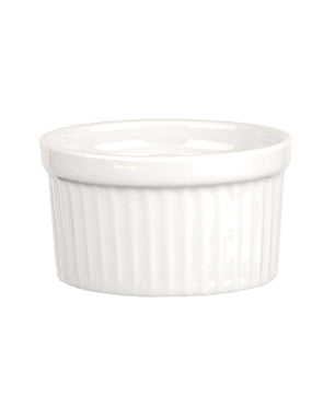 BigDean 12x Souffle Förmchen 11 x 5,5 cm 260 ml in weiß - Feuerfeste Förmchen aus Keramik - runde  2
