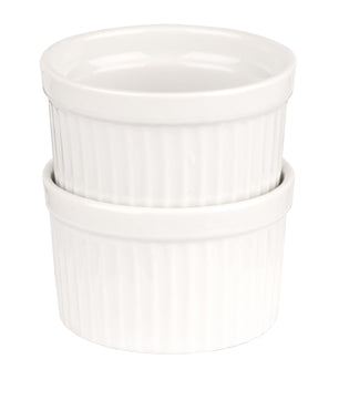 BigDean 12x Souffle Förmchen 11 x 5,5 cm 260 ml in weiß - Feuerfeste Förmchen aus Keramik - runde  3