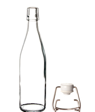 12x Glasflaschen mit Bügelverschluss 500 ml - Draht-Bügelflasche zum Ansetzen von Ölen, Alkohol 3