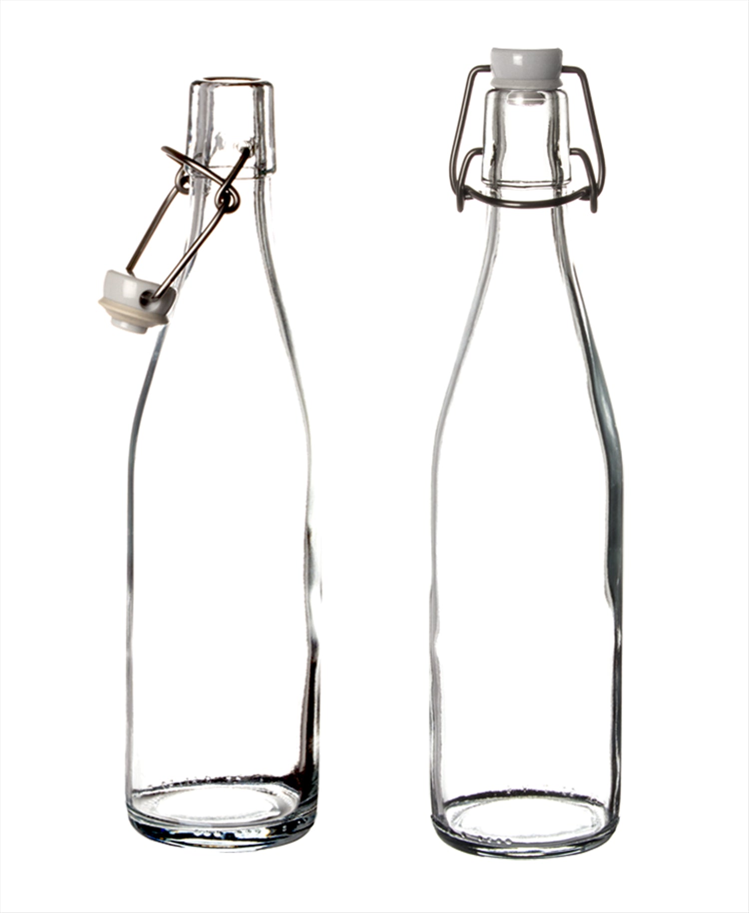 12x Glasflaschen mit Bügelverschluss 500 ml - Draht-Bügelflasche zum Ansetzen von Ölen, Alkohol 4