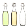 6x Glasflaschen mit Bügelverschluss 1000ml - 1 Liter Bügelflasche zum Befüllen 5