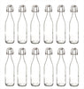 12x Glasflaschen mit Bügelverschluss 1000ml - 1 Liter Bügelflasche zum Befüllen 2