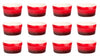 12x Ragout Fin-Schalen 9 cm 200 ml - Rot - Feuerfest - Aus Keramik - Für Crème Brûlée - Schälchen 1