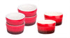 12x Ragout Fin-Schalen 9 cm 200 ml - Rot - Feuerfest - Aus Keramik - Für Crème Brûlée - Schälchen 3