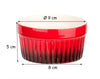 12x Ragout Fin-Schalen 9 cm 200 ml - Rot - Feuerfest - Aus Keramik - Für Crème Brûlée - Schälchen 4