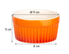 12x Ragout Fin-Schalen 9 cm 200 ml - Orange - Feuerfest - Aus Keramik - Für Crème Brûlée - Schälchen 4