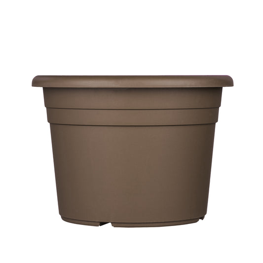 3x Blumentopf Ø 35 cm Farbe Taupe Kunststoff Pflanztopf Containertopf Übertopf Pflanzkübel rund 2