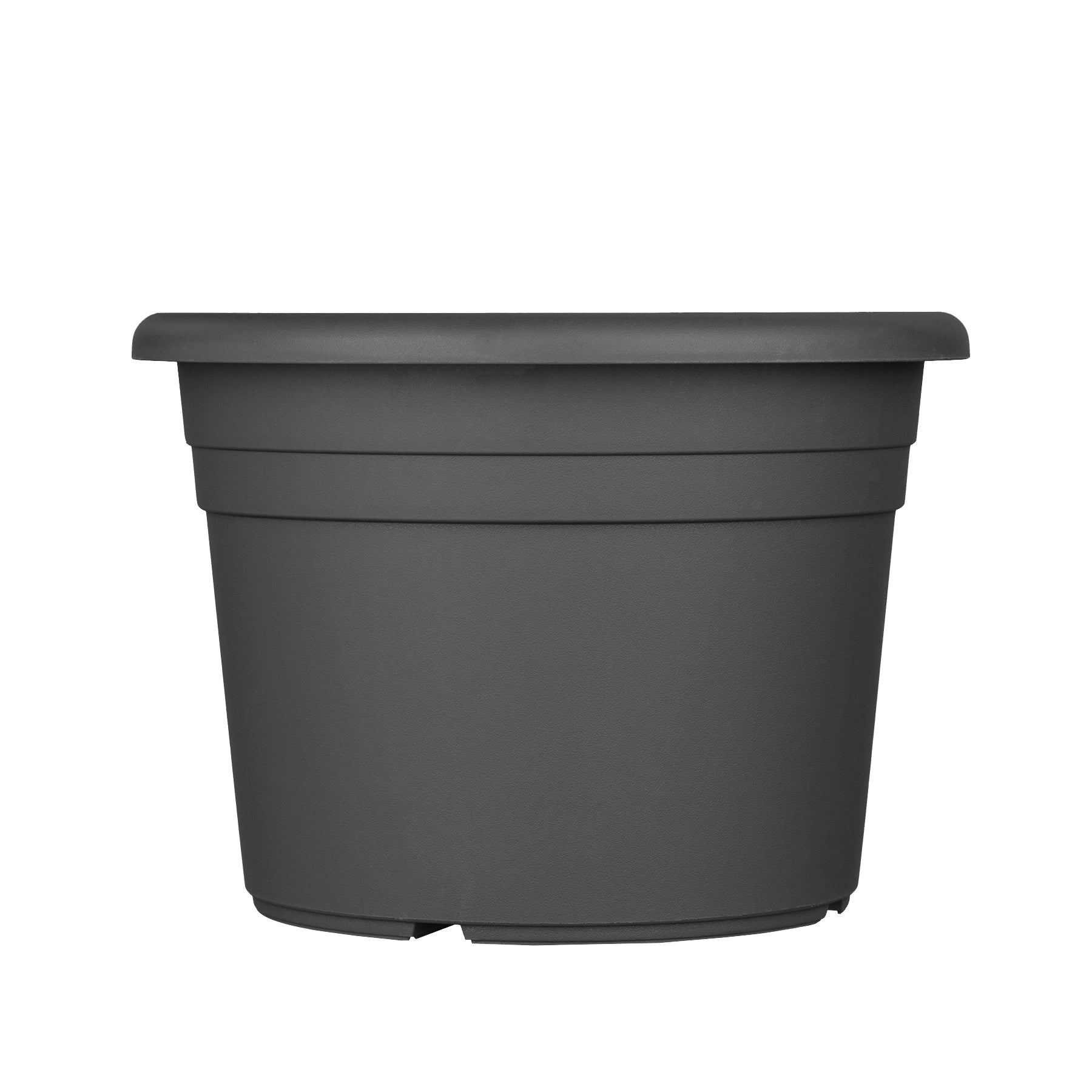 6x Blumentopf Ø 30 cm Farbe Anthrazit Kunststoff Pflanztopf Containertopf Übertopf Pflanzkübel rund 2