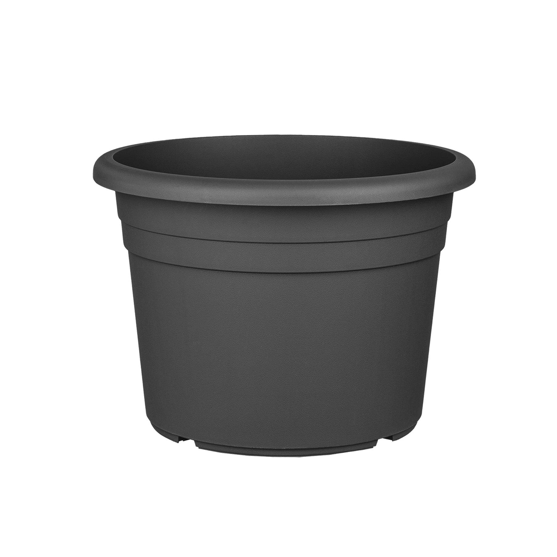 6x Blumentopf Ø 30 cm Farbe Anthrazit Kunststoff Pflanztopf Containertopf Übertopf Pflanzkübel rund 4