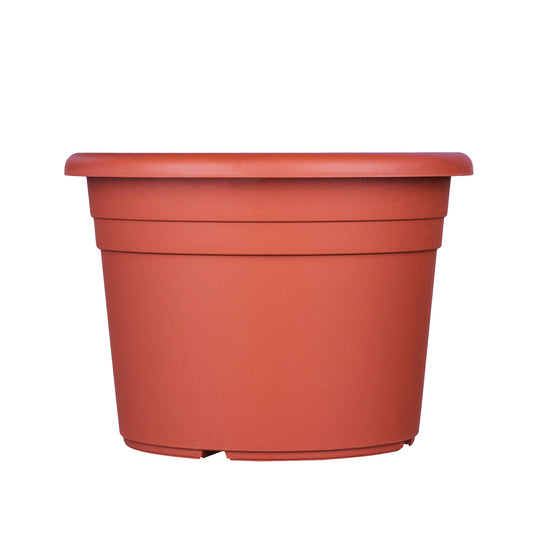 3x Blumentopf Ø 15 cm Farbe Terrakotta Kunststoff Pflanztopf Containertopf Übertopf Pflanzkübel rund 2