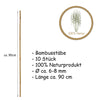 10x Pflanzstab Bambusstab 90 cm x 6 - 8 mm Bambus Rankhilfe Pflanzstab Tonkinstab 100% Naturprodukt 5